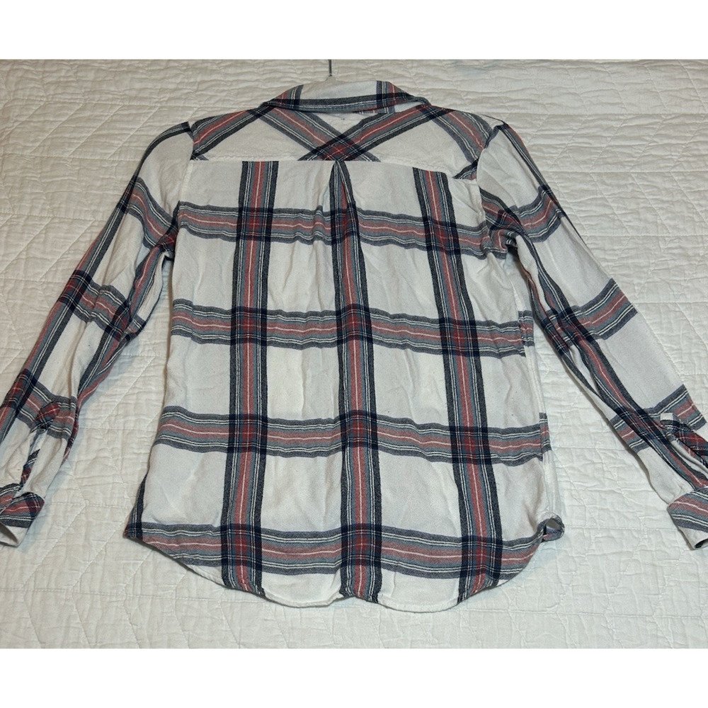 Rails Hunter Plaid Button Down Shirt blue red Women’s Size Small long sleeve - Picture 7 of 7